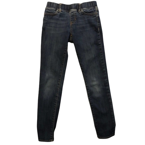 Gap Kids Girls Legging Denim Jean Size 8 Regular Medium Wash Pull On Easy Off - Picture 1 of 9